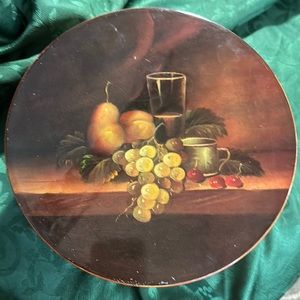 Vintage Rare Hat Box with Felt Lining